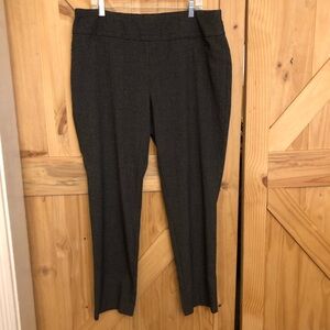 CJ Banks Womens Signature Slimming Gray Dress Pants Flat Front Size 20W